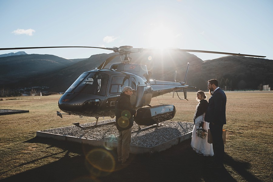 Queenstown Helicopter Wedding